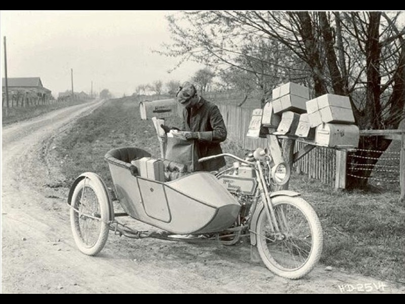 1912 Harley Davison Mail Motorcycle