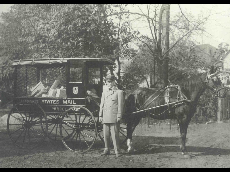 1914 Parcel Post Wagon Red Bank NJ