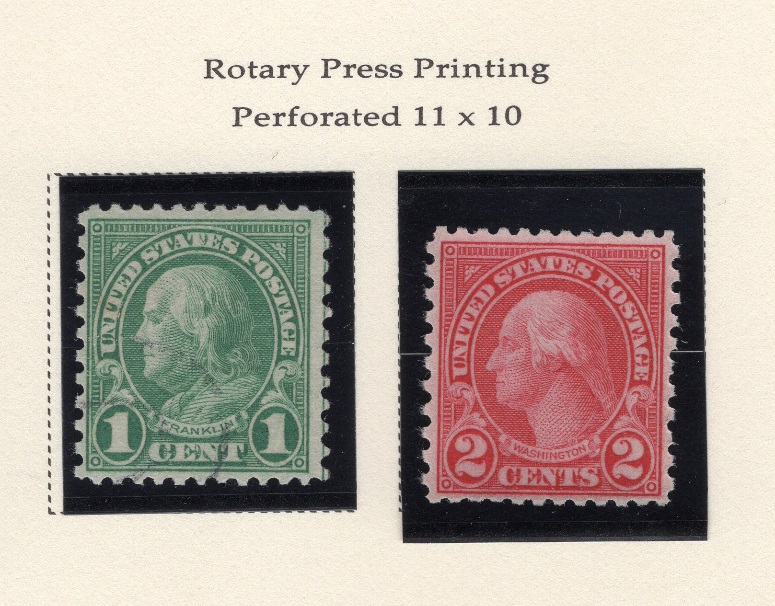 542-44 - 1920-22 1c Washington, Green, Experimental Rotary Press